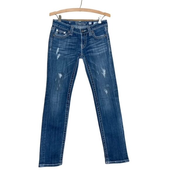 MISS ME Distressed Skinny Jeans - Size 27 - Picture 2 of 13